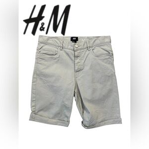 H&M Slim Fit Tan Jean Bermudas